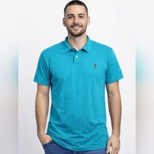 U.S. Polo Assn Teal Polo Shirt – Men’s Medium